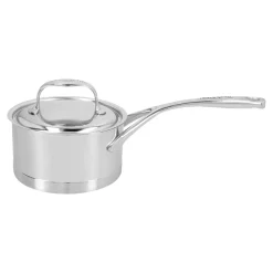 Stieltopf mit Deckel 14 cm, 18/10 Edelstahl, Silber