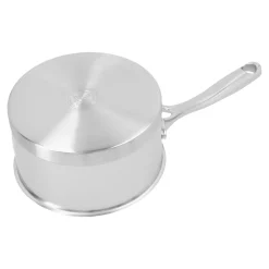 Stieltopf mit Deckel 14 cm, 18/10 Edelstahl, Silber