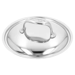 Stieltopf mit Deckel 18 cm, 18/10 Edelstahl, Silber