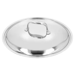 Stieltopf mit Deckel, niedrig 28 cm, 18/10 Edelstahl