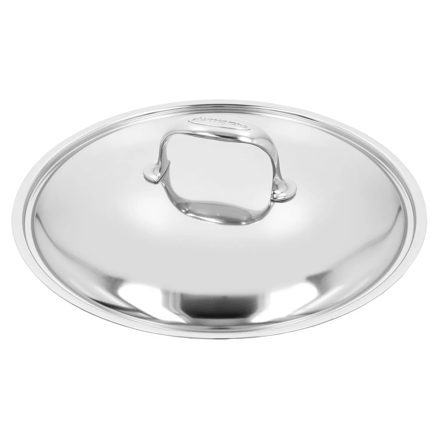Stieltopf mit Deckel, niedrig 28 cm, 18/10 Edelstahl