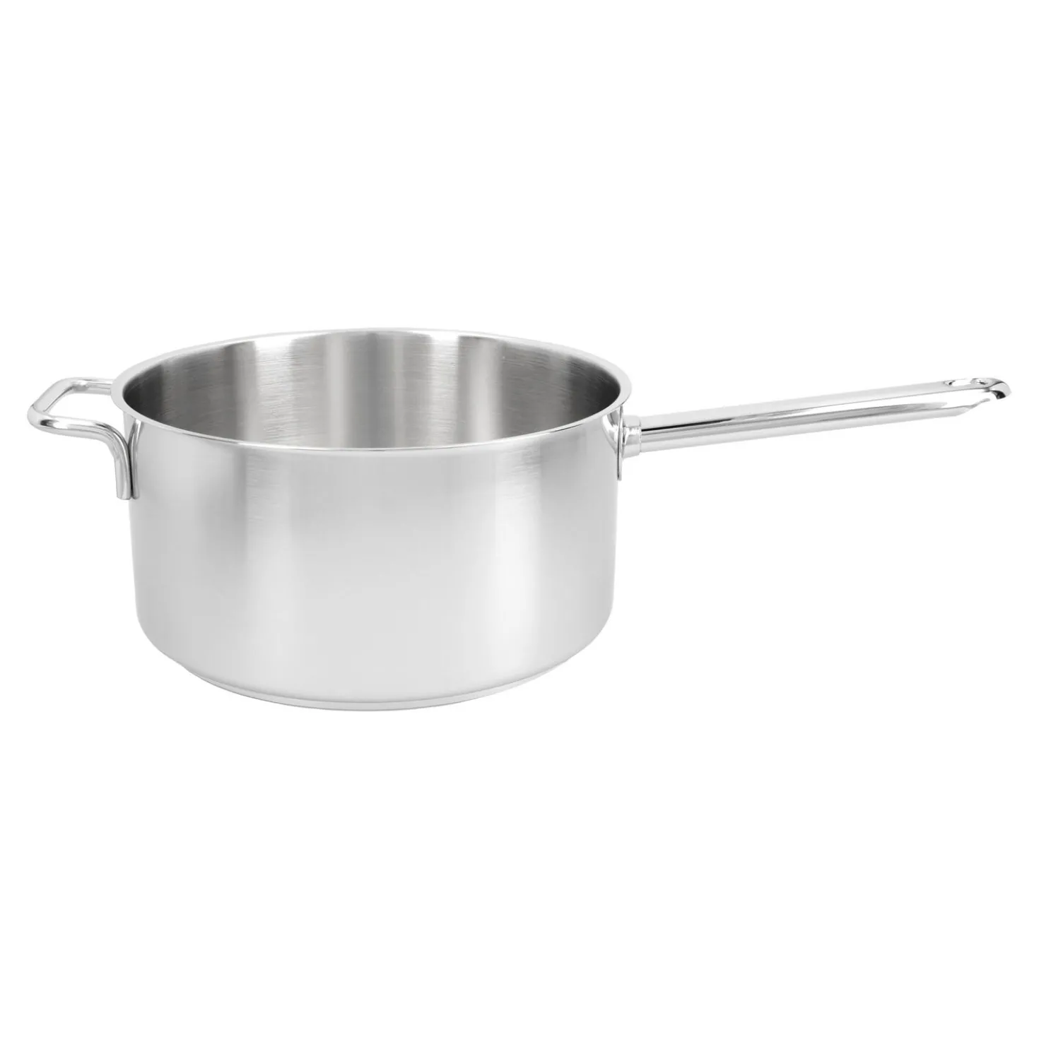 Stieltopf ohne Deckel 22 cm, 18/10 Edelstahl, Silber