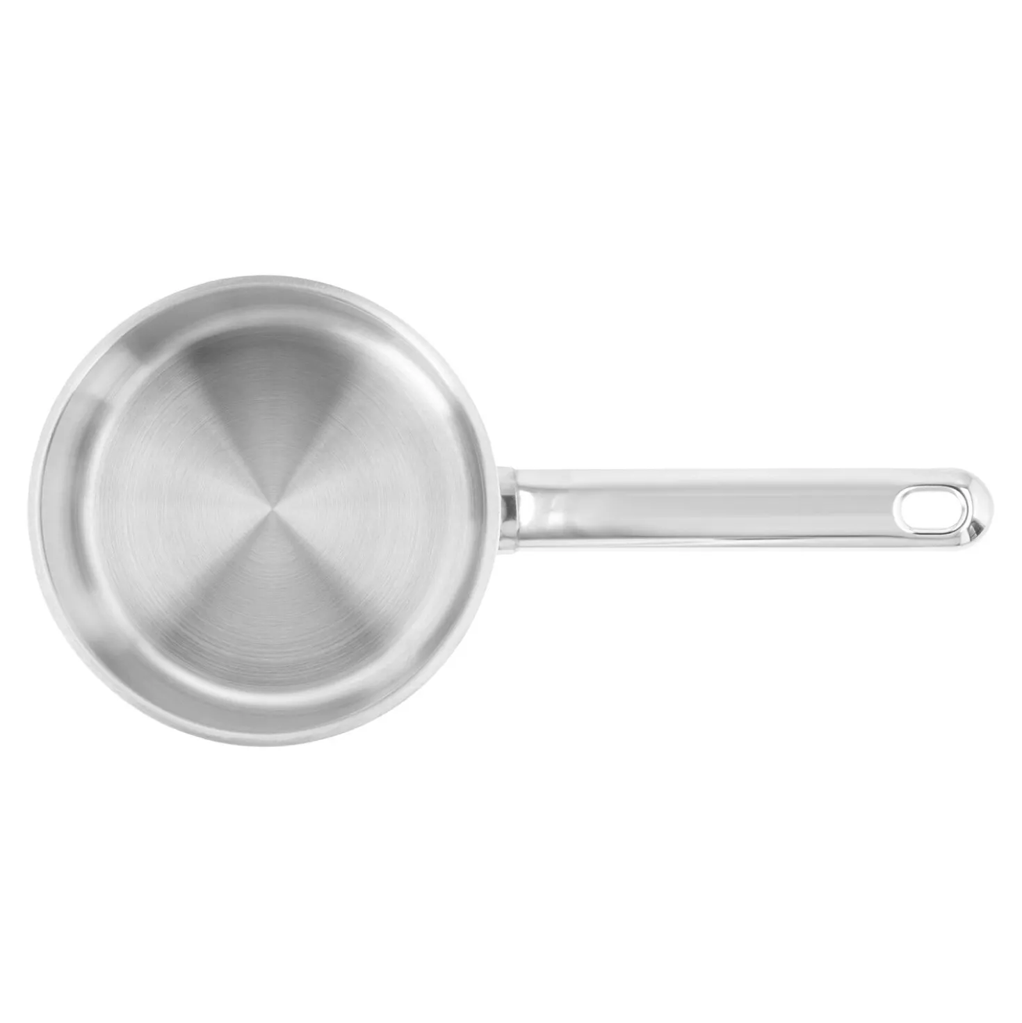 Stieltopf ohne Deckel 14 cm, 18/10 Edelstahl, Silber