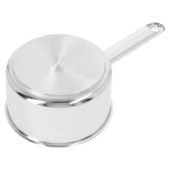 Stieltopf ohne Deckel 14 cm, 18/10 Edelstahl, Silber