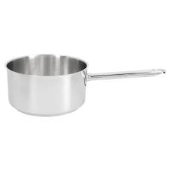 Stieltopf ohne Deckel 18 cm, 18/10 Edelstahl, Silber