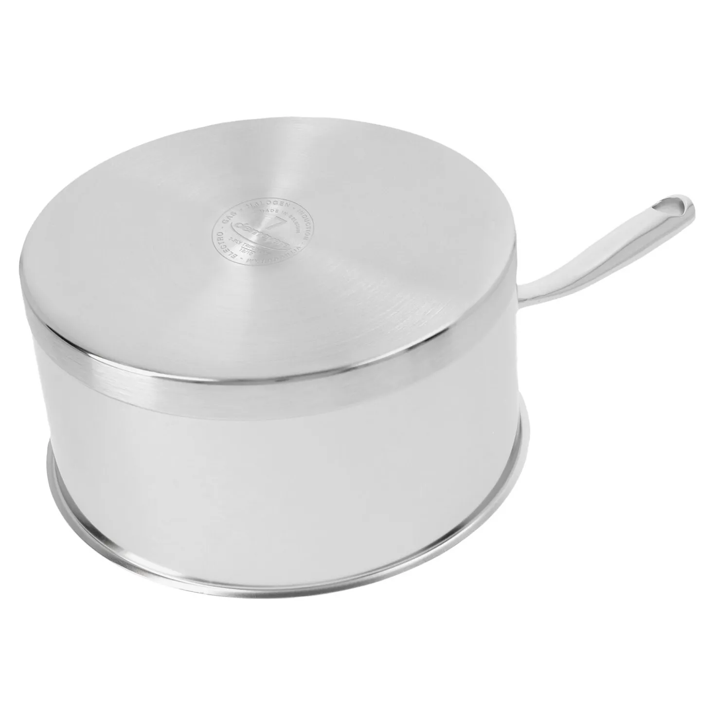Stieltopf ohne Deckel 20 cm, 18/10 Edelstahl, Silber