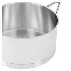 Stieltopf ohne Deckel 20 cm, 18/10 Edelstahl, Silber