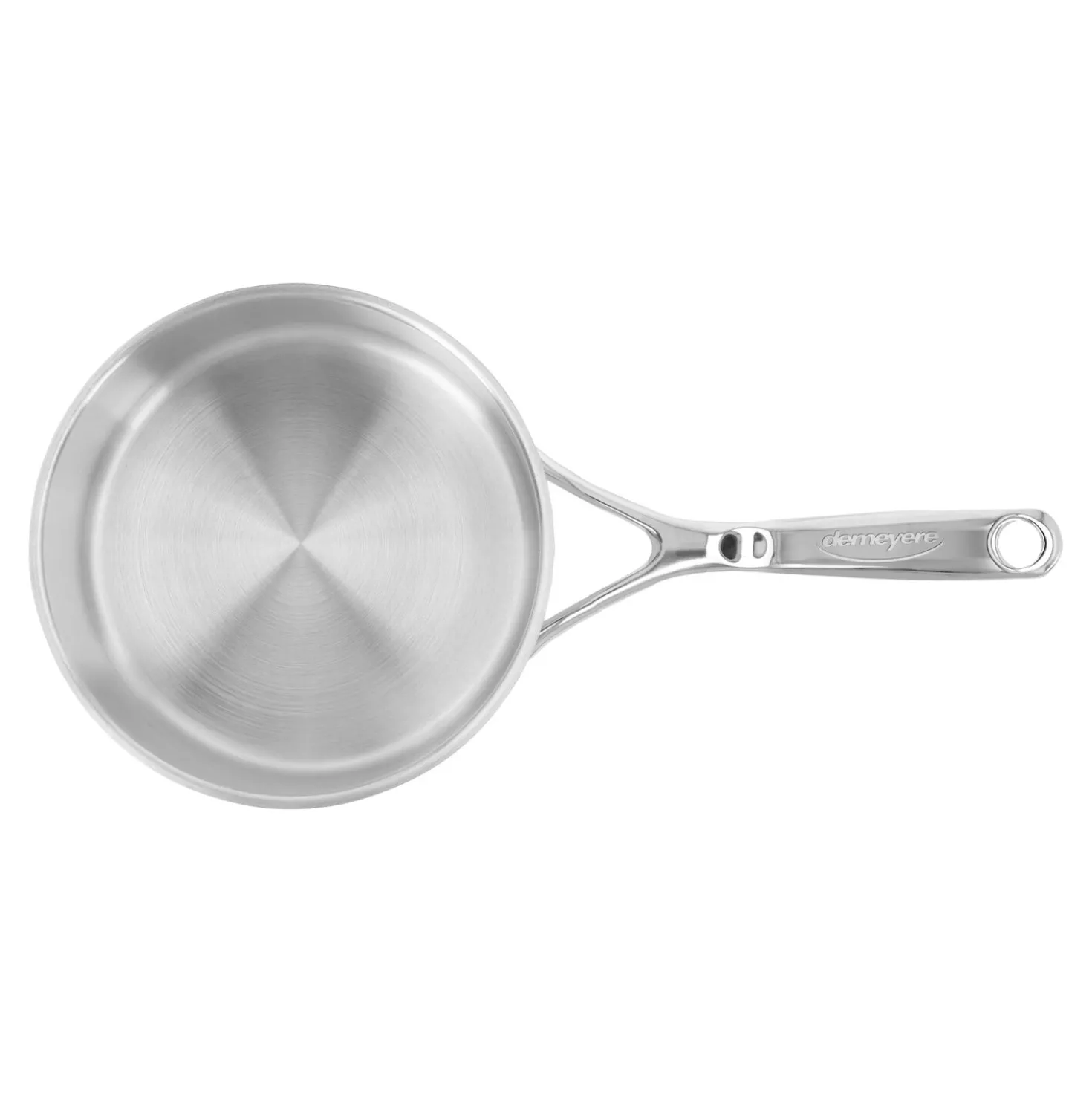 Stieltopf ohne Deckel 20 cm, 18/10 Edelstahl, Silber