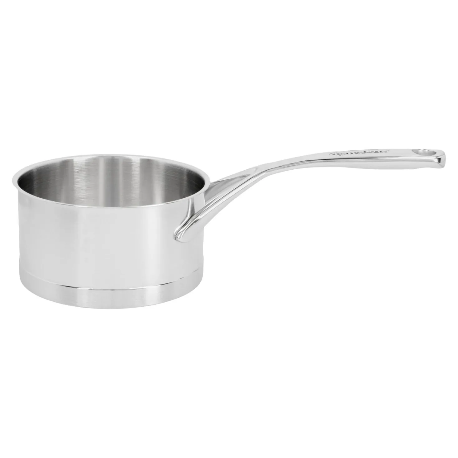 Stieltopf ohne Deckel 14 cm, 18/10 Edelstahl, Silber