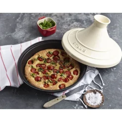Tajine 20 cm, rund, Cream, Gusseisen