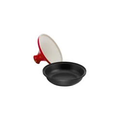 Tajine 28 cm, rund, Kirsch-Rot, Gusseisen