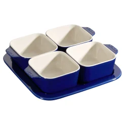 Tapas Set 5-tlg, Dunkelblau, Keramik