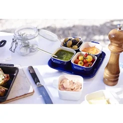 Tapas Set 5-tlg, Dunkelblau, Keramik