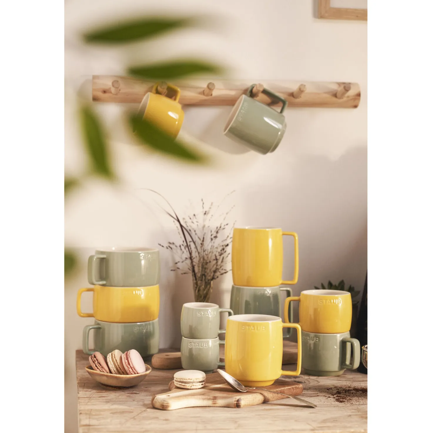 Tasse 100 ml, Eukalyptus, Keramik