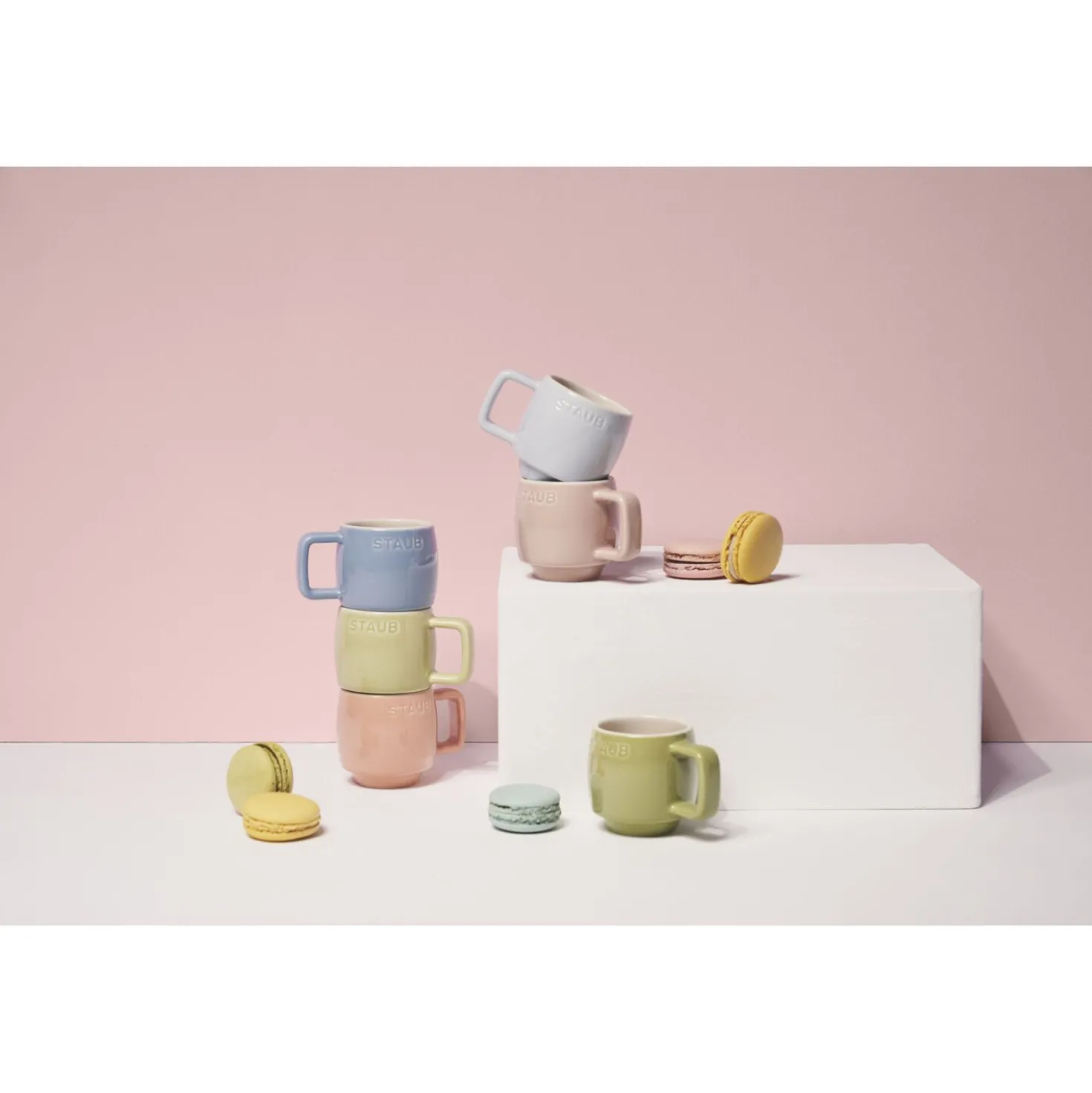 Tassenset Macaron 100 ml / 6-tlg