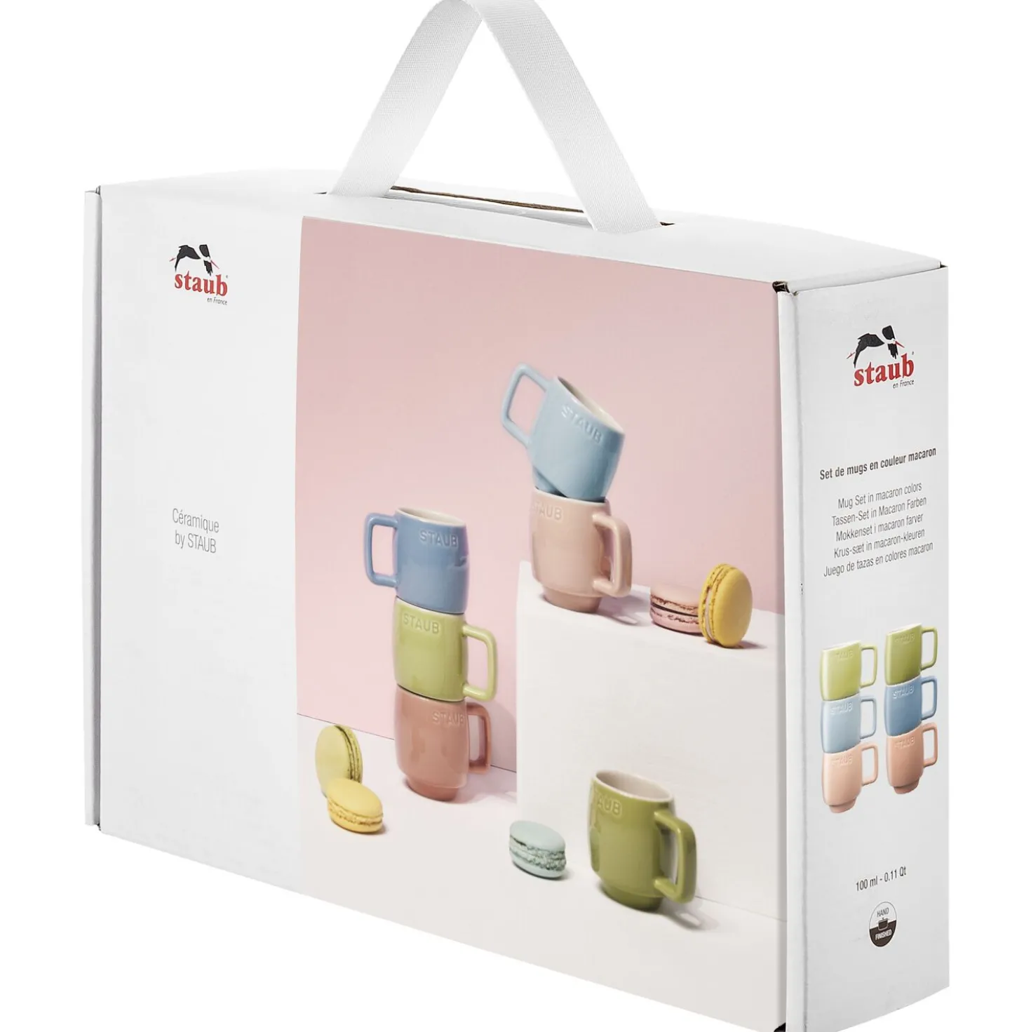 Tassenset Macaron 100 ml / 6-tlg