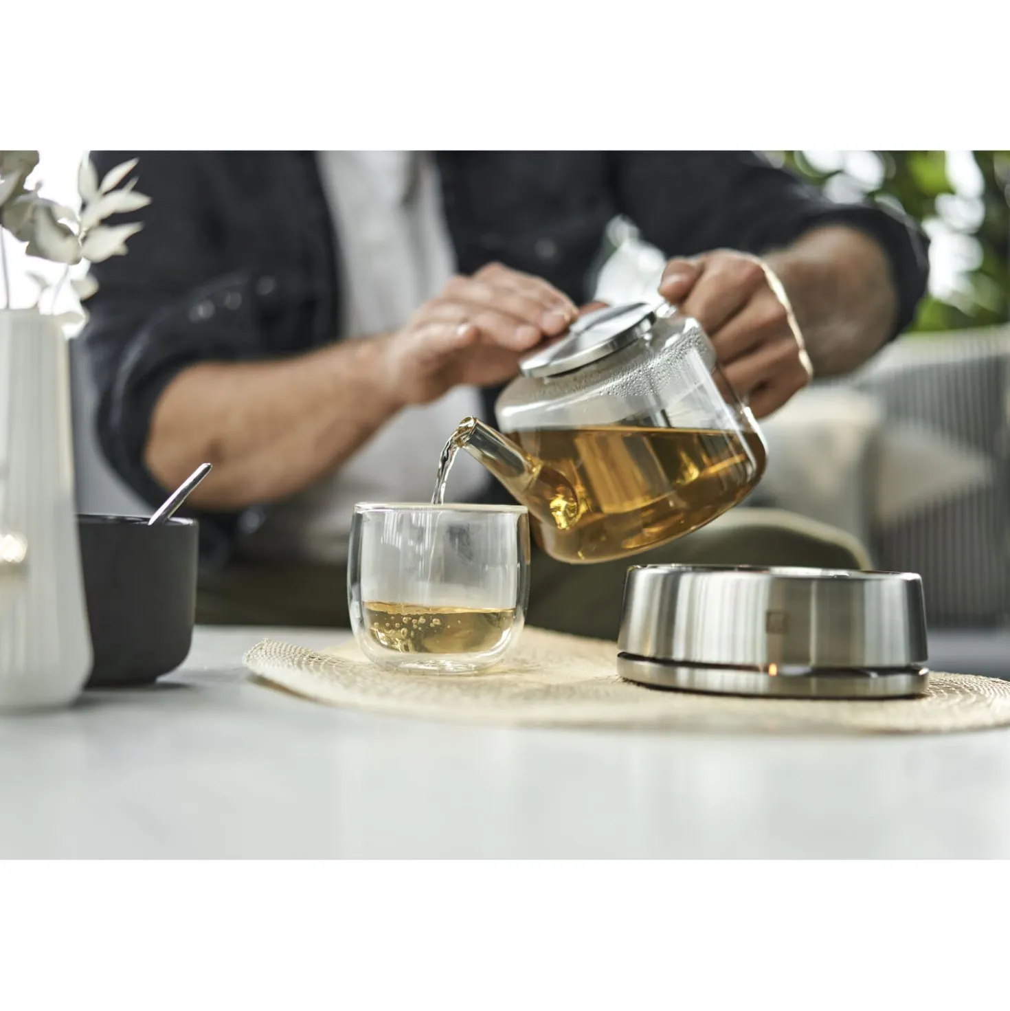 Teekanne mit Stövchen 800 ml