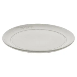 Teller flach 15 cm, rund, Weisser Trüffel, Keramik