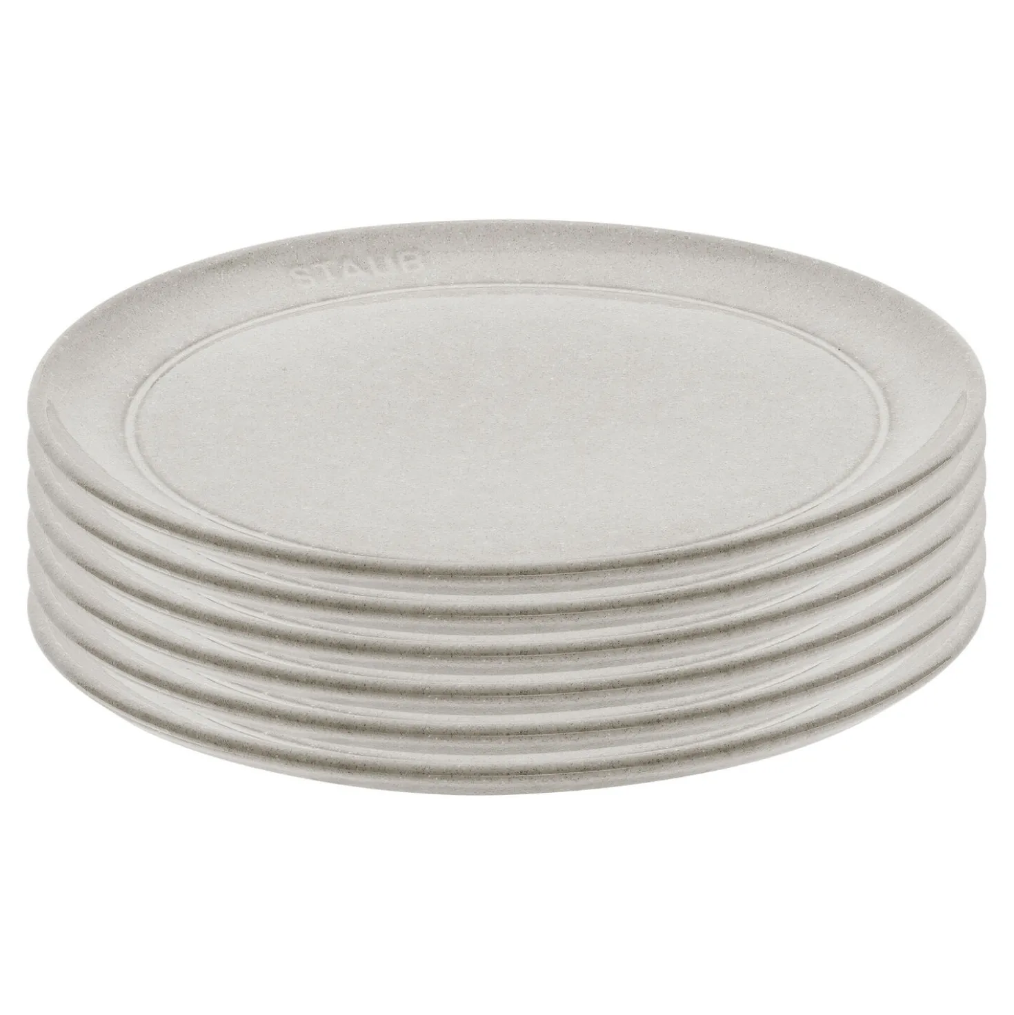 Tellerset, 6-tlg. / 20 cm, Weisser Trüffel, Keramik