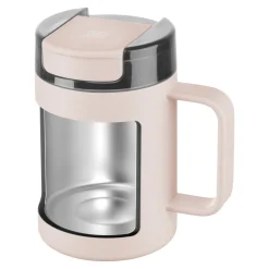 Thermobecher, 380 ml, Edelstahl, Pink