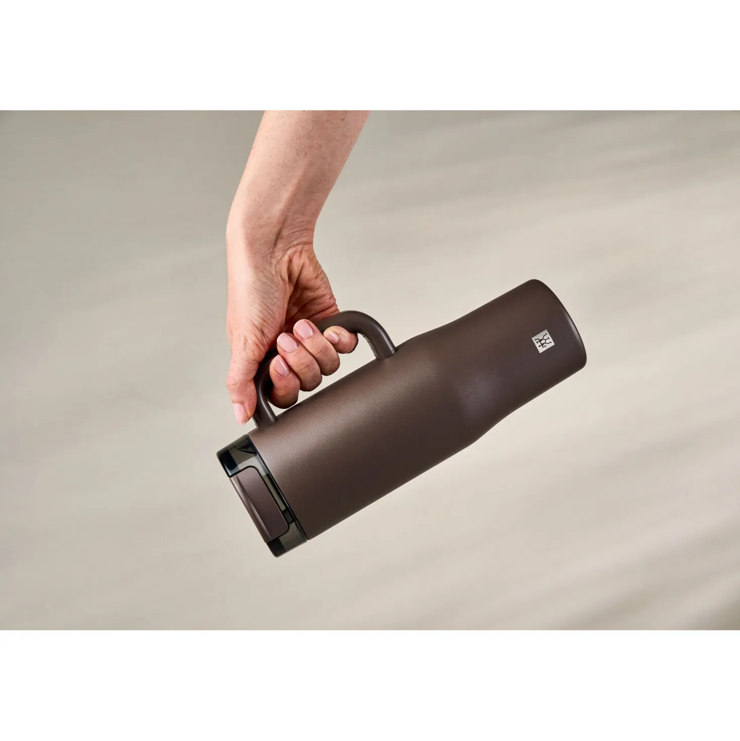Thermobecher mit Strohhalm, 900 ml, Edelstahl, Chocolate