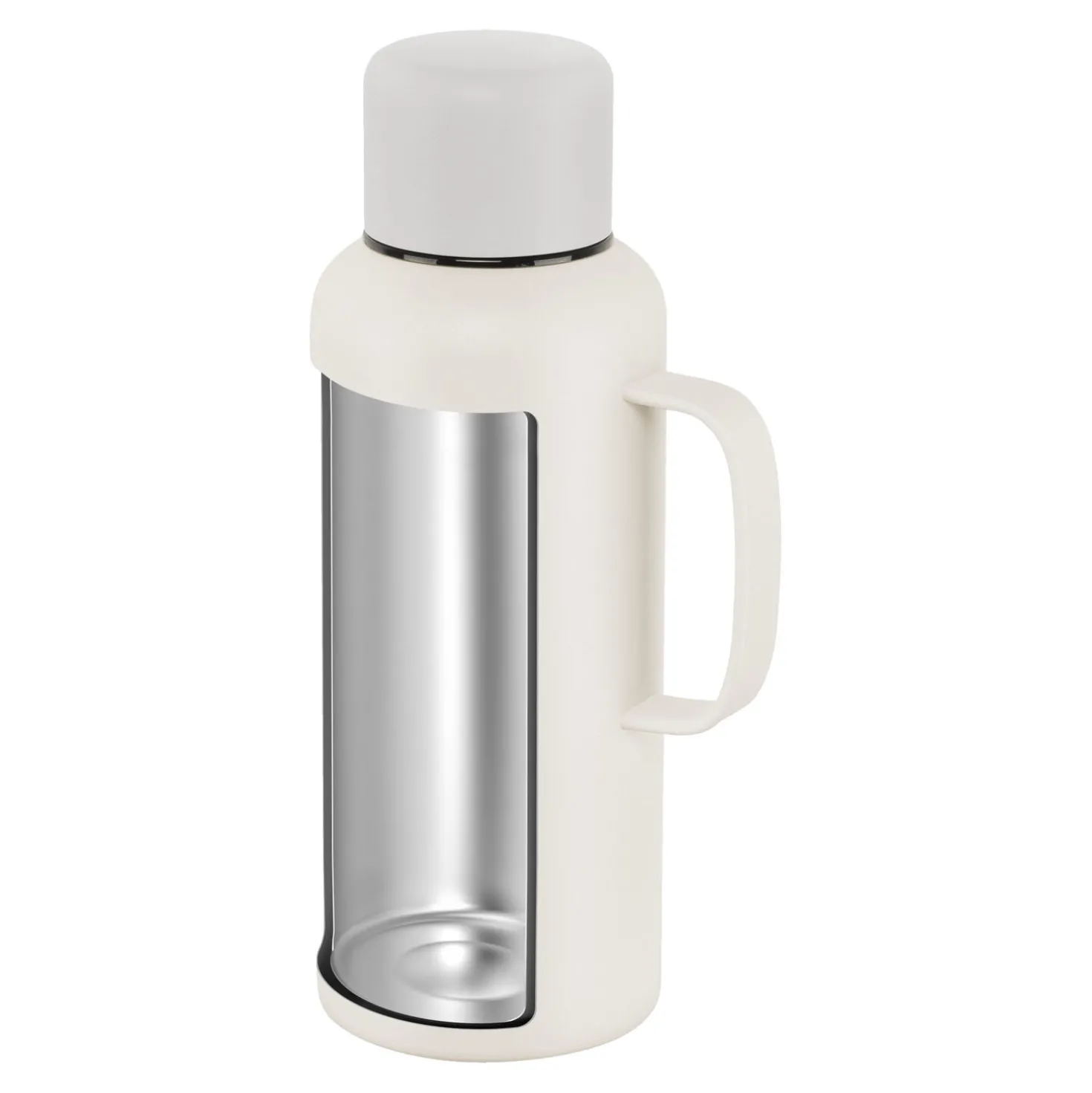 Thermokanne, 1,2 l, Edelstahl, Cream