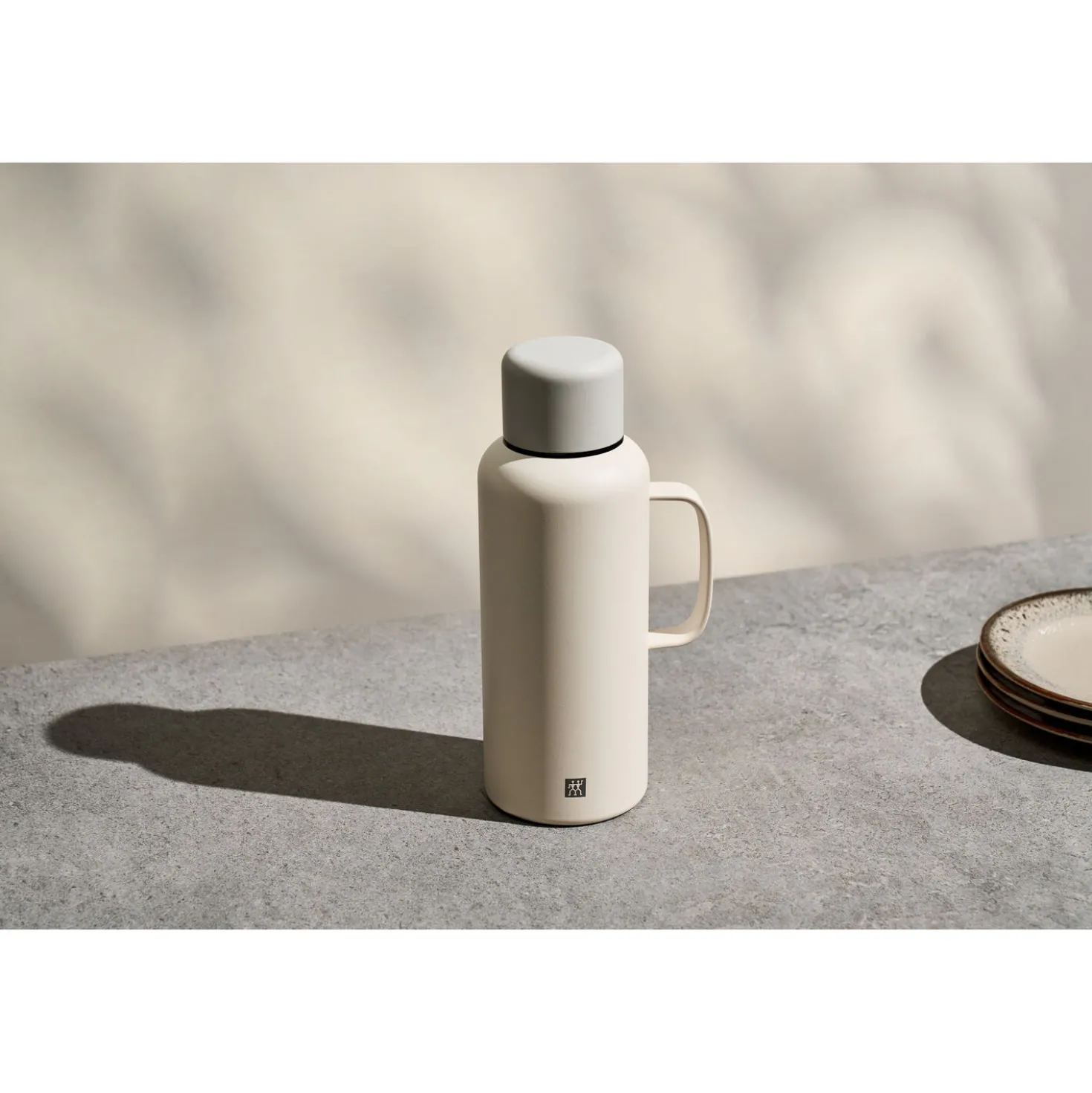 Thermokanne, 1,2 l, Edelstahl, Cream