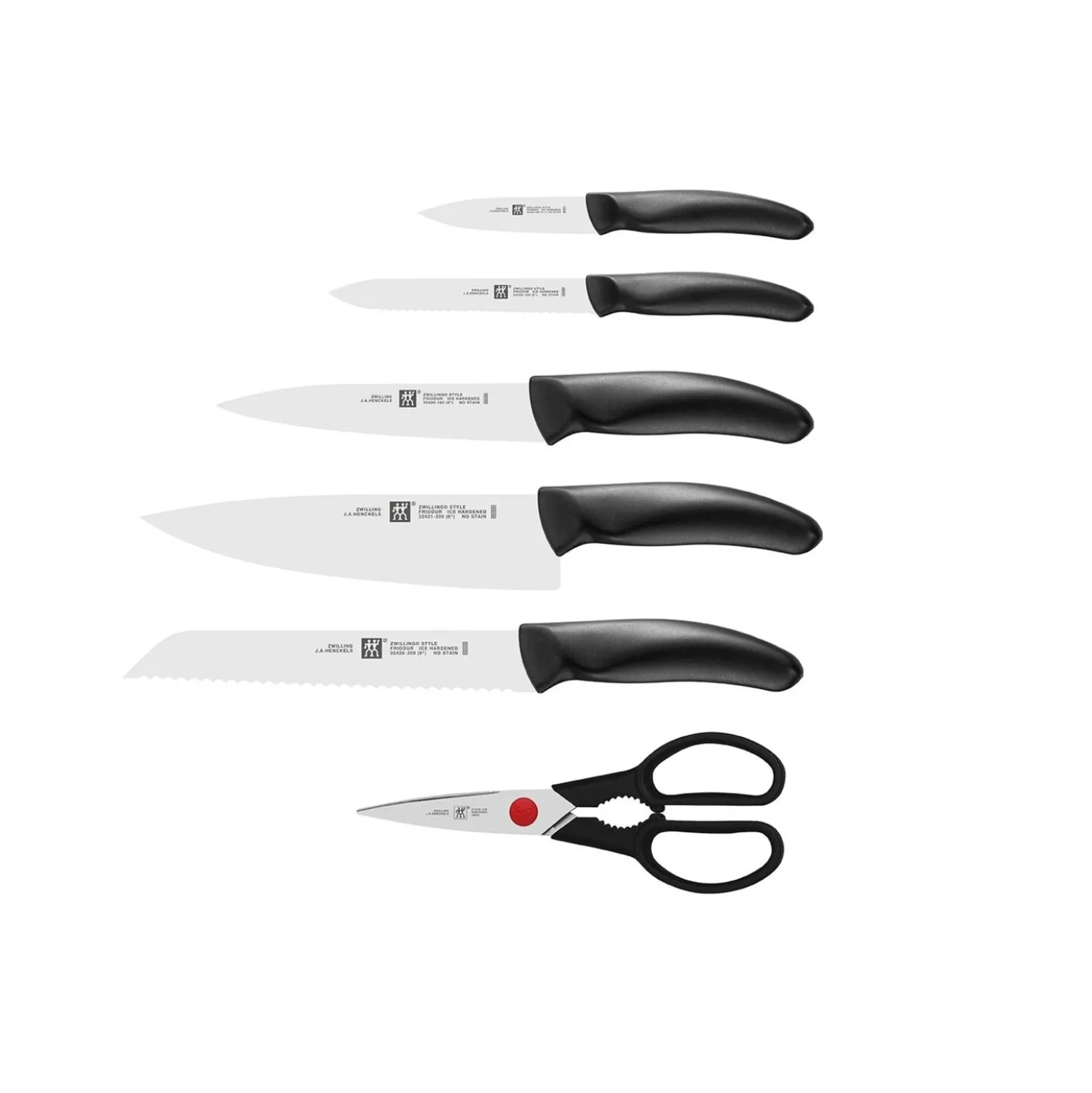 7-tlg, Messerblockset, Anthrazit
