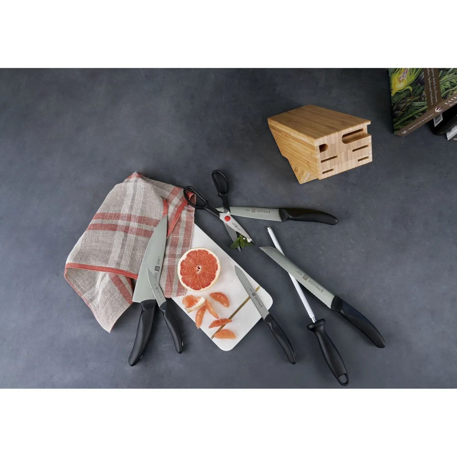 8-tlg, Messerblockset, Natur