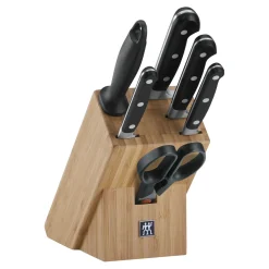 7-tlg, Messerblockset, Natur