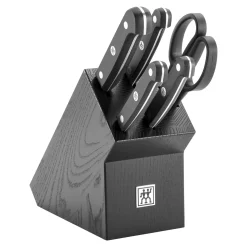 6-tlg, Messerblockset, Schwarz