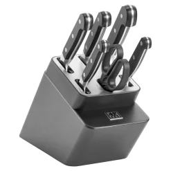 7-tlg, Selbstschärfender Messerblock, Anthrazit
