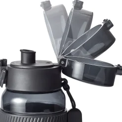 Trinkflasche, 680 ml, Tritan, Schwarz