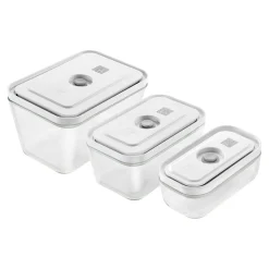 Vakuum Boxset, S/M/L / 3-tlg, Glas, Grau