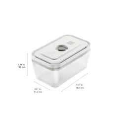 Vakuum Boxset, S/M/L / 3-tlg, Glas, Grau