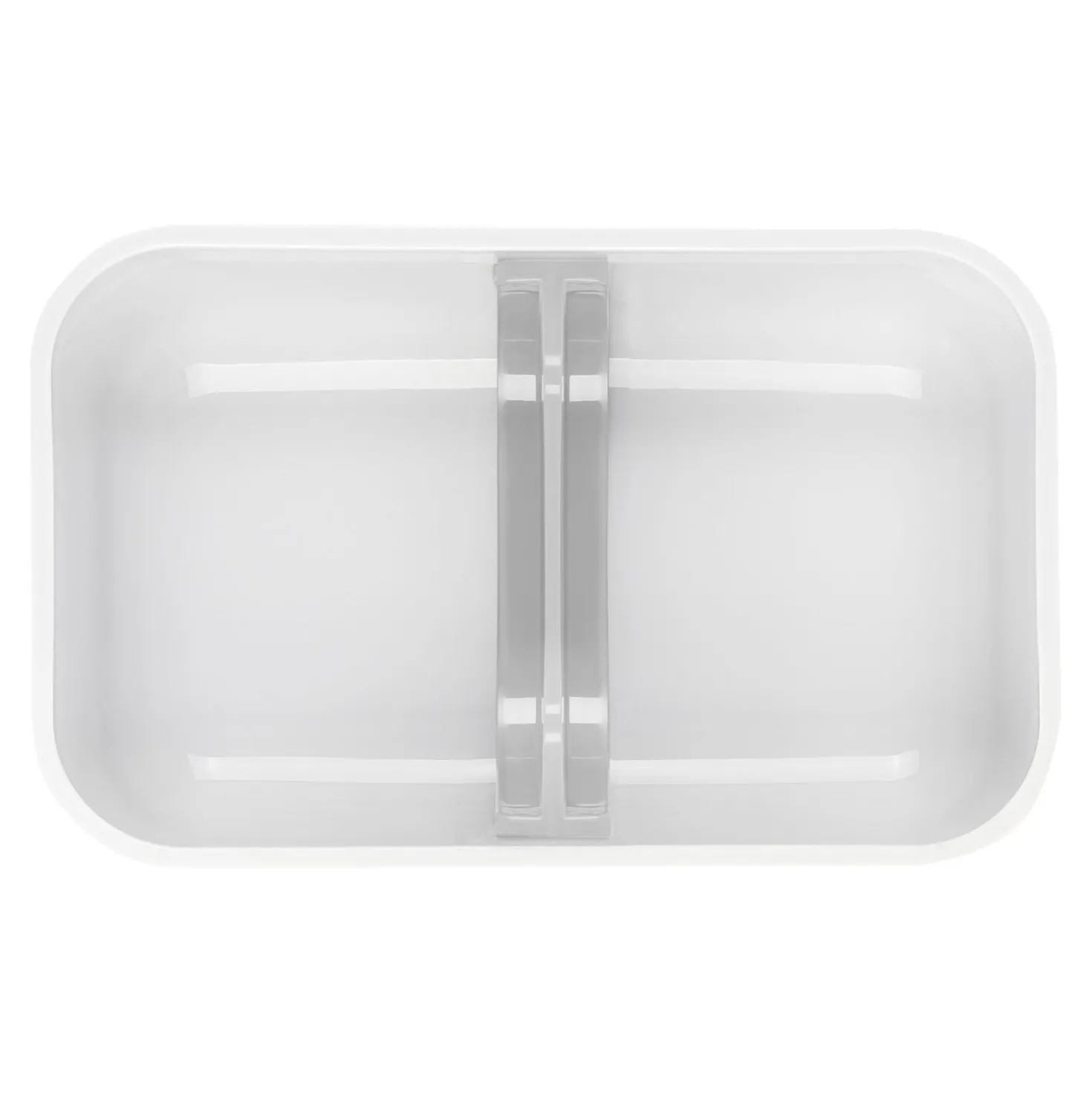Vakuum Lunchbox DINOS L, Weiß-grau
