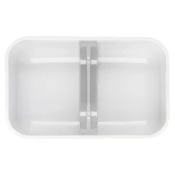 Vakuum Lunchbox DINOS M, Weiß-grau