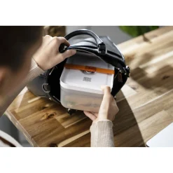 Vakuum Lunchbox L, Semitransparent-Grau
