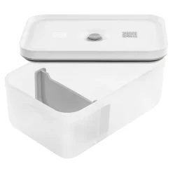 Vakuum Lunchbox L, Semitransparent-Grau