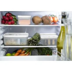 Vakuum Lunchbox M, Semitransparent-Grau