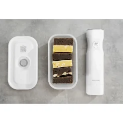 Vakuum Lunchbox S, Semitransparent-Grau