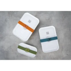 Vakuum Lunchbox S, Weiß-grau