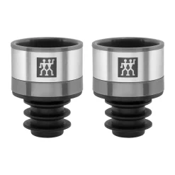 Vakuum Weinverschluss Set, 2-tlg, Grau