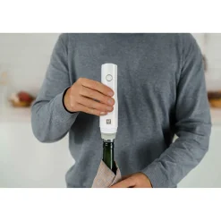 Vakuum Weinverschluss Set, 2-tlg, Grau