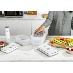 Vakuum Zubehörset Abtropfgitter für Kunststoffboxen , M/L / 2-tlg