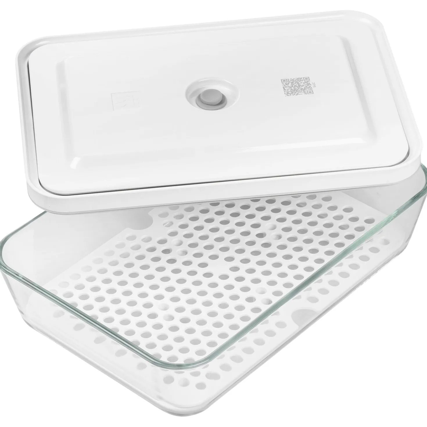 Vakuum Zubehörset Abtropfgitter für Glasboxen, Kühlschrankbox/Auflaufform / 2-tlg