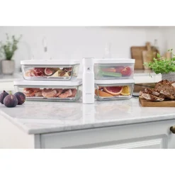 Vakuum Zubehörset Abtropfgitter für Glasboxen, Kühlschrankbox/Auflaufform / 2-tlg
