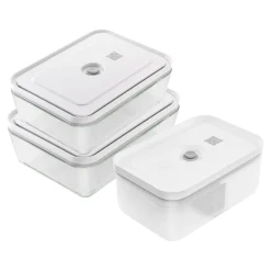 Vakuum Zubeh&ouml;r-Set, 3-tlg., Grau, Kunstoff/Glas