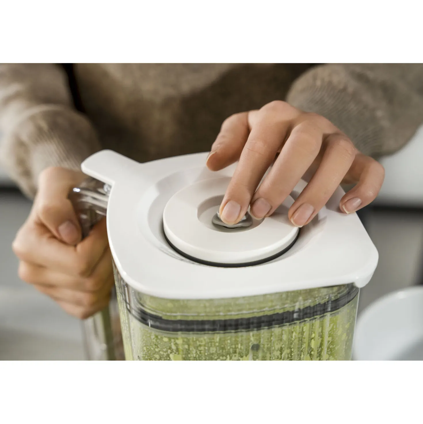 Vakuumadapter für Standmixer Universal/Hochleistungsstandmixer, Weiß