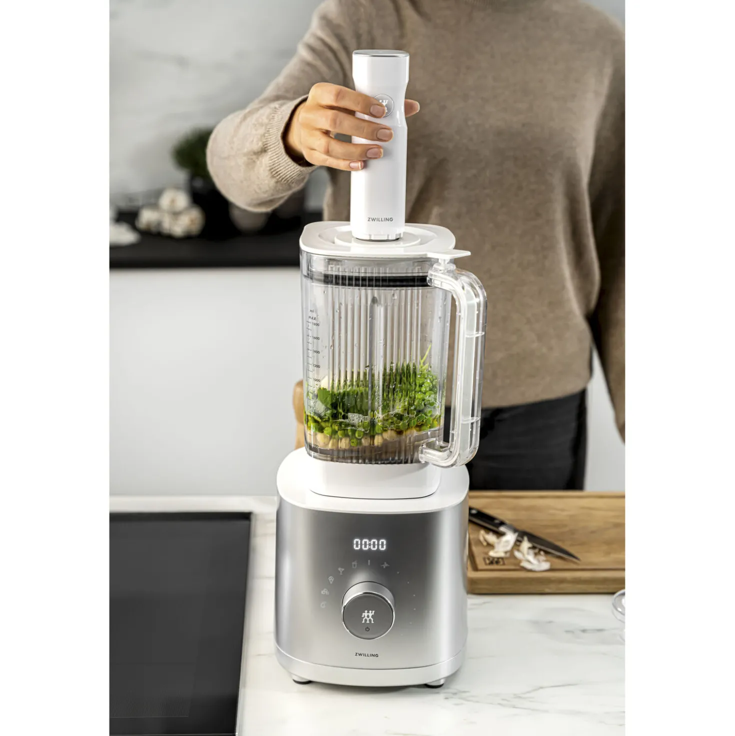Vakuumadapter für Standmixer Universal/Hochleistungsstandmixer, Weiß